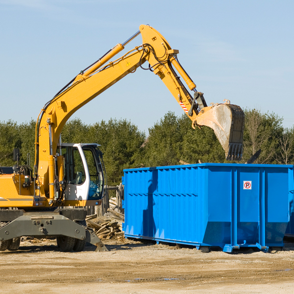 what kind of customer support is available for residential dumpster rentals in Racine MO